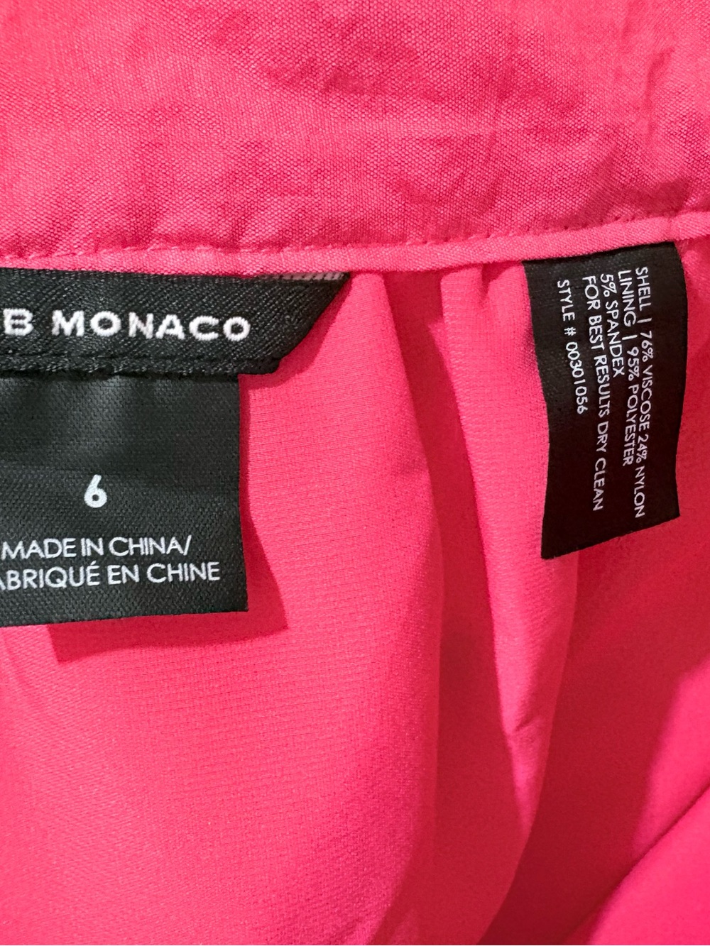 CLUB Monaco Women's Hot Pink Ruffled Midi Skirt Sz Medium Office Wear - Picture 8 of 9